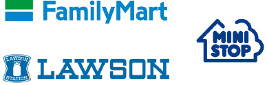 ファミリーマート、ミニストップ、ローソン